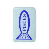 Pisces Star Sign Fish Bath Mat (Voorkant Verticaal)