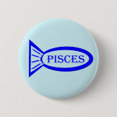 Pisces Star Sign Fish Button (Voorkant)