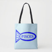 Pisces Star Sign Fish Canvas tas (Voorkant)