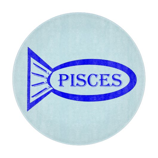 Pisces Star Sign Fish Cutting Board Snijplank (Voorkant)