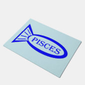 Pisces Star Sign Fish Deuren Mat (Schuin)