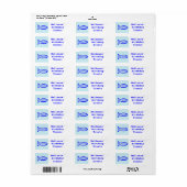Pisces Star Sign Fish Food Labels (Full Sheet)