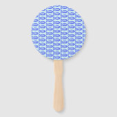 Pisces Star Sign Fish Hand Fan Handwaaier (Achterkant)