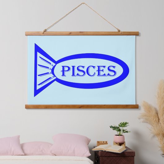 Pisces Star Sign Fish Hangend Wandkleed (Slaapkamer)