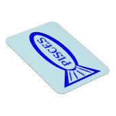 Pisces Star Sign Fish Magnet Magneet (Rechterzijde)