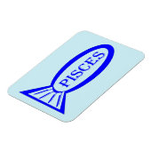 Pisces Star Sign Fish Magnet Magneet (Linkerzijde)