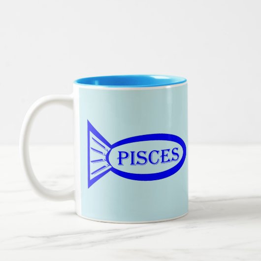 Pisces Star Sign Fish Mok (Links)