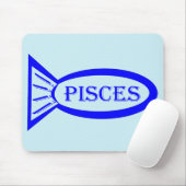 Pisces Star Sign Fish Mousepad Muismat (Met muis)