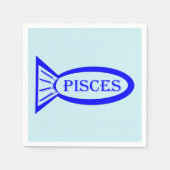 Pisces Star Sign Fish Paper Napkins Servetten (Voorkant)