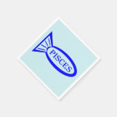 Pisces Star Sign Fish Paper Napkins Servetten (Hoek)