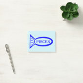 Pisces Star Sign Fish Post waarop Pad staat Post-it® Notes (Kantoor)