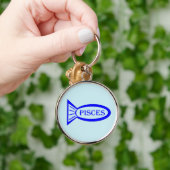Pisces Star Sign Fish Sleutelhanger (Hand)