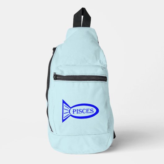 Pisces Star Sign Fish Sling Bag (Voorkant)