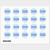 Pisces Star Sign Fish Stickers (Vel)