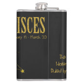 Pisces Star Sign Heupfles (Achterkant)