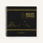 Pisces Star Zodiac Sign Notitieboek (Voorkant)