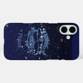 Pisces-sterrenbeeld en sterrenbeeld met sterren Case-Mate iPhone case (Achterkant (horizontaal))