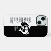 Pisces Sterrenbeeld iPhone 15 Case (Achterkant horizontaal)