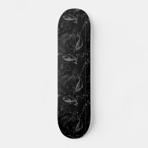 Pisces Sterrenbeeld Kaart Hevelius 1690 Gravure Persoonlijk Skateboard