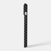 Pisces Sterrenbeeld op Carbon Fiber Print iPhone 15 Case (Linkerkant)
