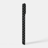 Pisces Sterrenbeeld op Carbon Fiber Print iPhone 15 Case (Rechterkant)
