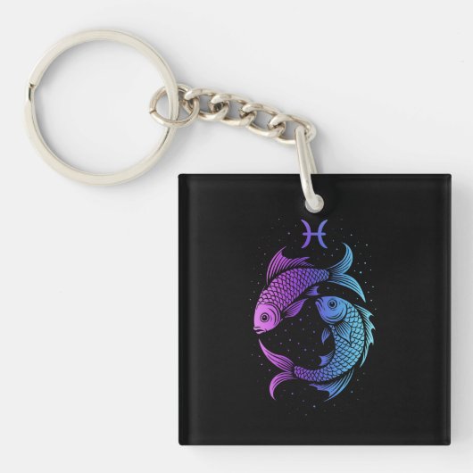 Pisces sterrenbeeld sleutelhanger (Voorkant)