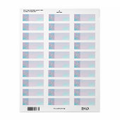 Pisces sterrenbeeld symbool Moeder van parel stijl Etiket (Full Sheet)