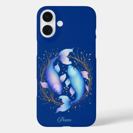 Pisces Sterrenbeeld, Twee sierlijke Koi Vissen Case-Mate iPhone Case (Achterkant)