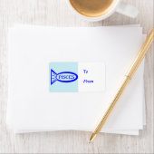 Pisces Sterrenbeeld Vis Cadeaubijsluiters Etiket (Insitu)