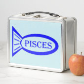 Pisces Sterrenbeeld Vis Metalen Lunchbox (In situ)