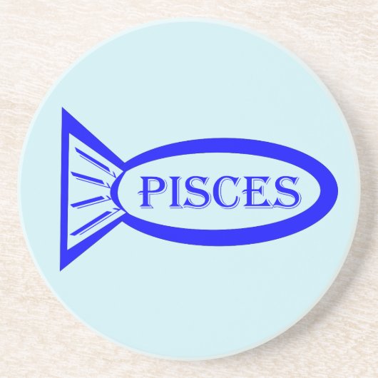 Pisces Sterrenbeeld Vis Onderzetters (Voorkant)