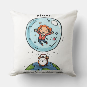 Pisces succesvol de realiteitsbubbel vermijdend Gr Kussen