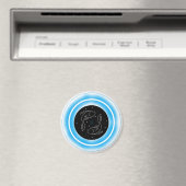 Pisces Symbool – Minimaal Astrologie Embleem Magneet (Insitu (Vaatwasser))