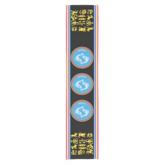 Pisces Table Runner Korte Tafelloper (Voorkant)