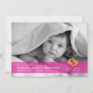 Pisces the Fish Photo Birth Announance Aankondiging