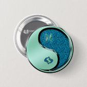 Pisces the Fish Ronde Button 5,7 Cm (Voorkant /achterkant)