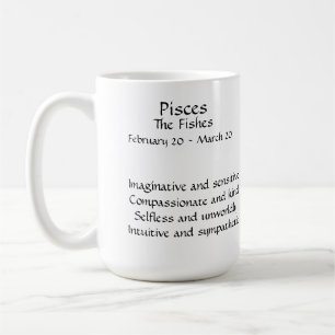 Pisces - The Fishing - with Traits - Beverage Mok