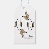 Pisces the twin fish personalized party is een voo cadeaulabel (Voorkant)