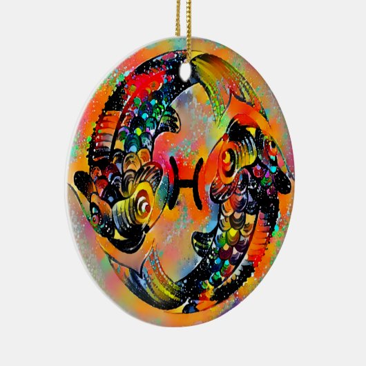 Pisces Tijuana Keramisch Ornament (Rechts)