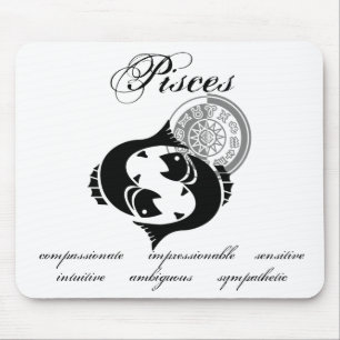  pisces traceert Grieks-achtige Zodiac Muismat