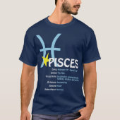 Pisces Traits Dark T-Shirt (Voorkant)