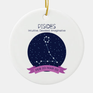 Pisces Traits Keramisch Ornament