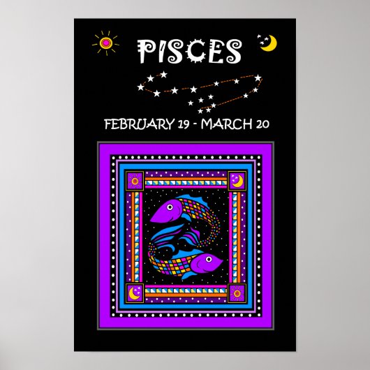 Pisces Twin Fish Poster (Voorkant)