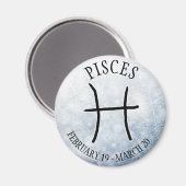 Pisces van Horoscope Zodiac Astrology Sign Magneet (Voorkant / Achterkant)