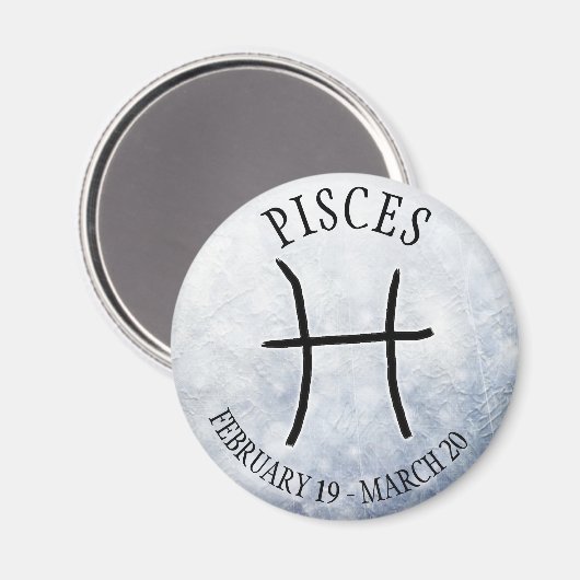 Pisces van Horoscope Zodiac Astrology Sign Magneet (Voorkant / Achterkant)