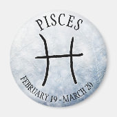 Pisces van Horoscope Zodiac Astrology Sign Magneet (Voorkant)