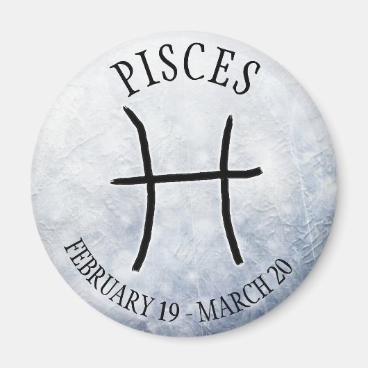 Pisces van Horoscope Zodiac Astrology Sign Magneet (Voorkant)