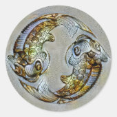 Pisces Venice Ronde Sticker (Voorkant)
