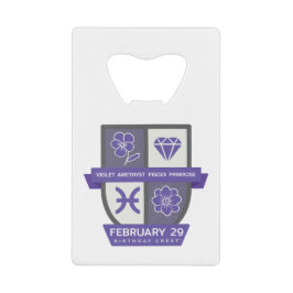 Pisces Verjaardagswap™ voor 19-29 februari Creditkaart Flessenopener