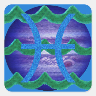 Pisces Vierkante Sticker